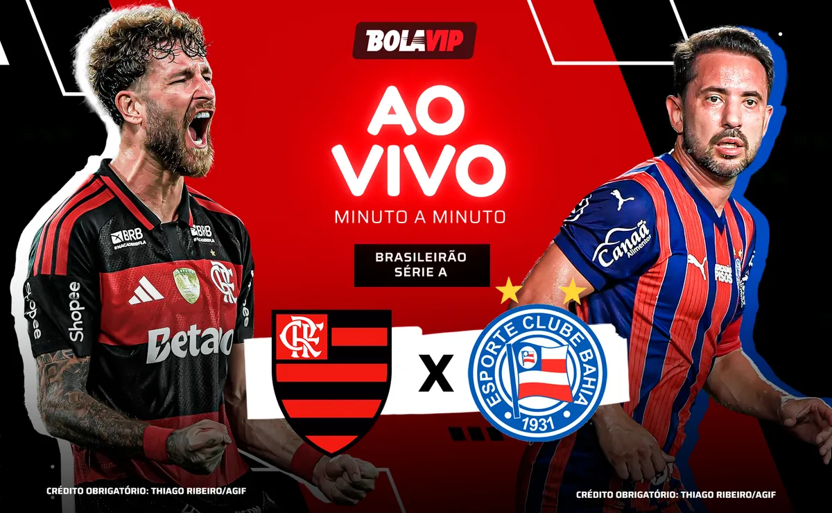 Flamengo x Bahia AO VIVO e GRÁTIS – Onde assistir jogo em tempo real pelo Brasileirão