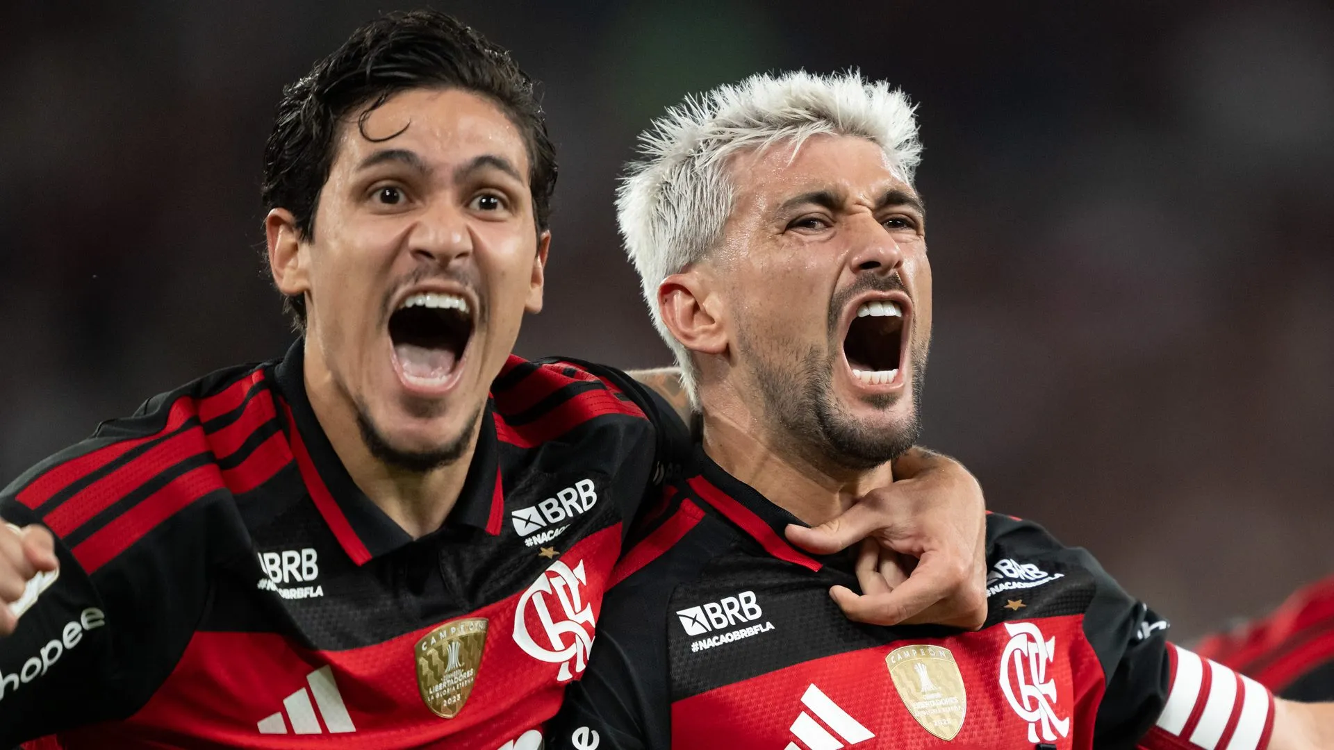Pedro e Arrascaeta, do Flamengo