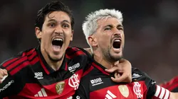 Pedro e Arrascaeta fizeram uma bela jogada no primeiro gol do Flamengo