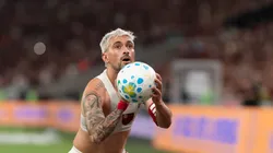 Momento em que Arrascaeta fez a homenagem