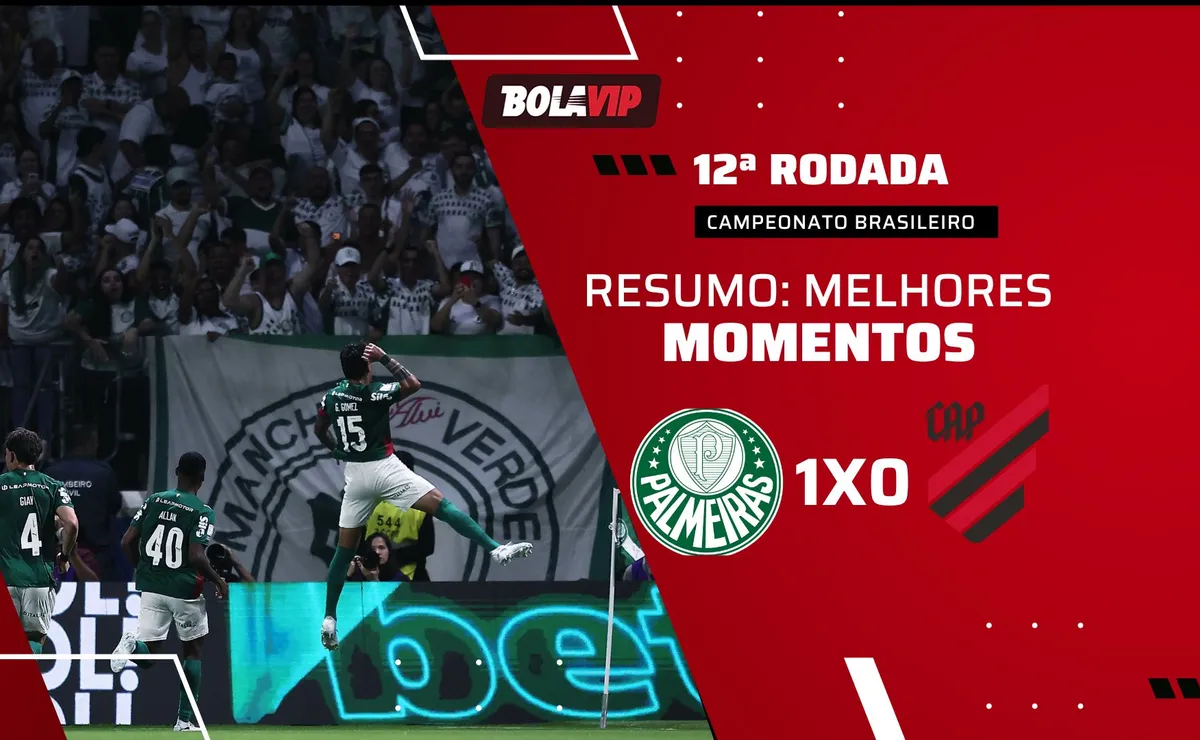 Palmeiras 1 x 0 Athletico-PR: resumo da vitória alviverde pelo Brasileirão