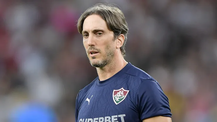 Zubeldia tecnico do Fluminense durante partida contra o Atletico-MG no estadio Maracana pelo campeonato Brasileiro A 2026.