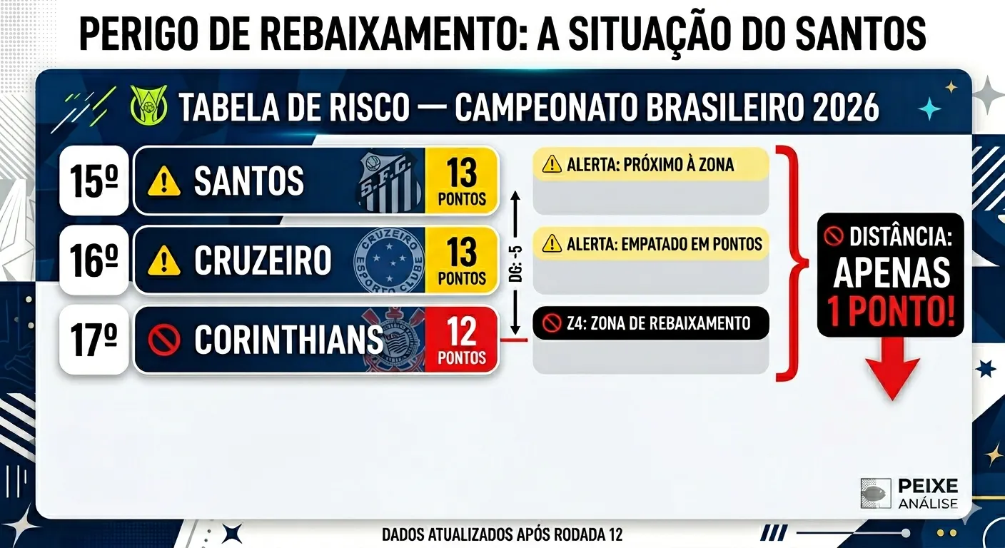 Infográfico Santos Brasileirão
