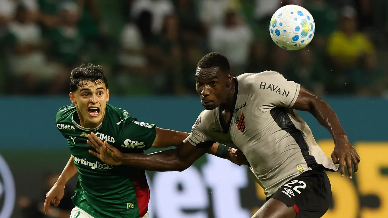 Palmeiras venceu o Athletico-PR em casa pelo Brasileirão. Foto: Cesar Greco/Palmeiras