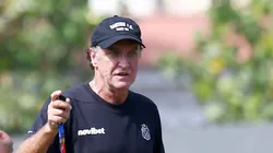 SP - SANTOS - 17/04/2026 - SANTOS, TREINO -Cuca tecnico do Santos com Neymar durante treino no Centro de Treinamento CT Rei Pele.