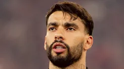 Lucas Paquetá jogador do Flamengo em partida contra o Bahia