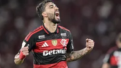 Paquetá vibrando pelo Flamengo contra o Bahia - Foto: Thiago Ribeiro/AGIF
