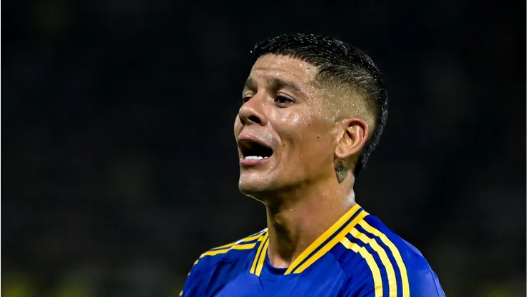 Marcos Rojo em ação pelo Boca Juniors, clube que ele defendeu anteriormente