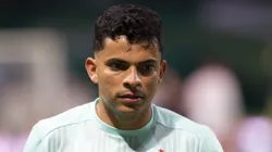 Bruno Rodrigues em campo durante jogo no Allianz Parque.