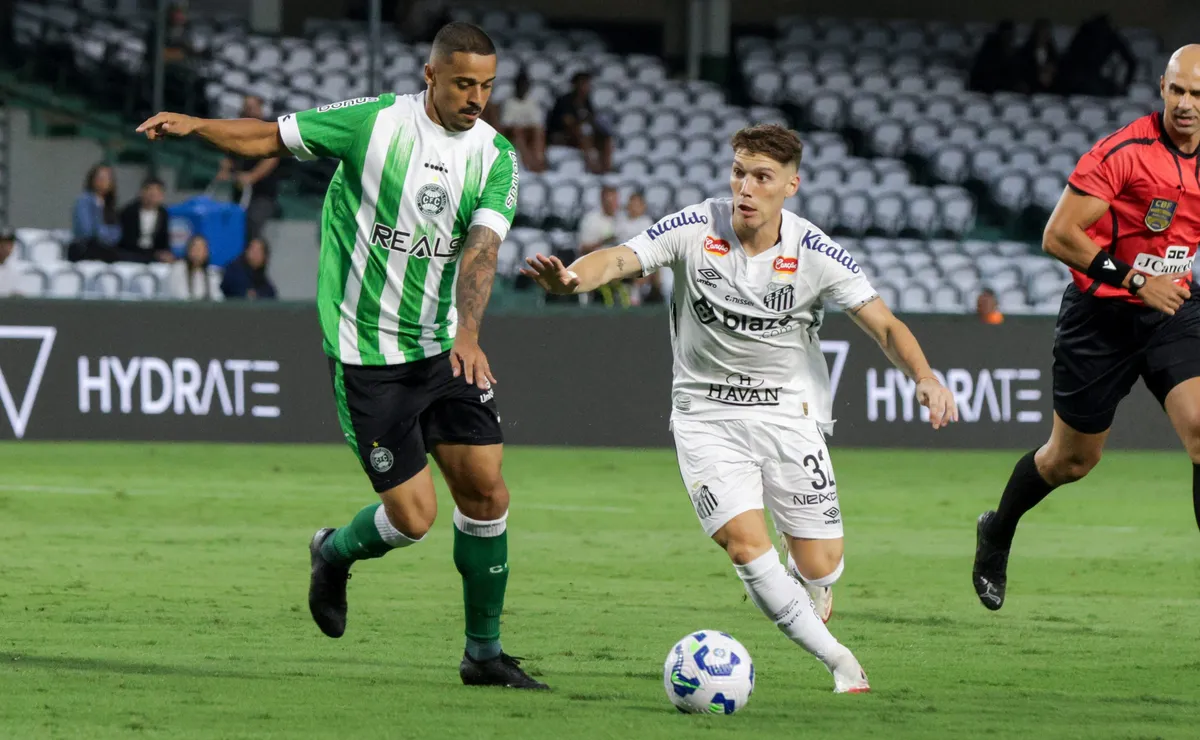 Santos x Coritiba: onde assistir ao vivo, horário e escalações do jogo desta quarta