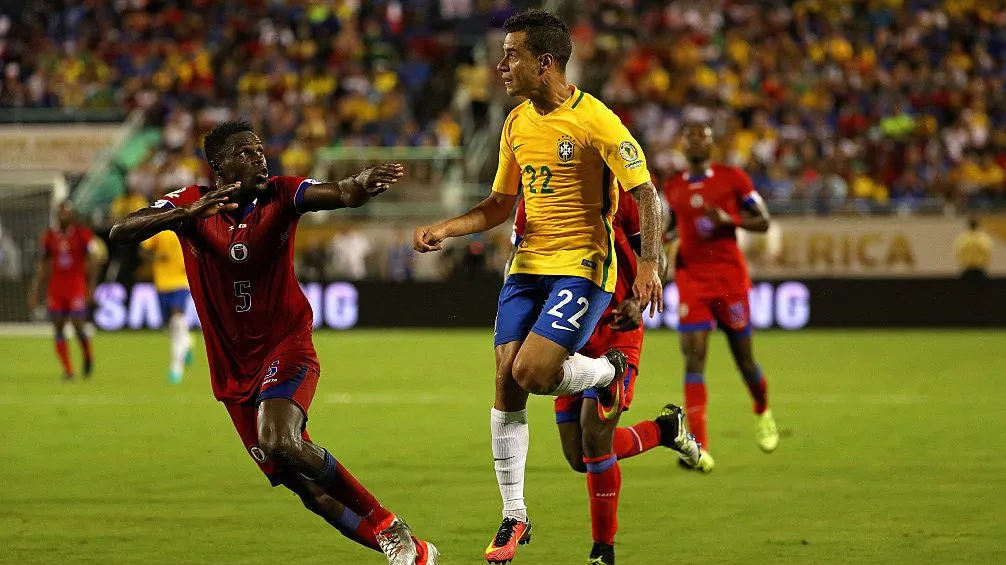 Brasil x Haiti em 2016. Foto: Mike Ehrmann/Getty Images