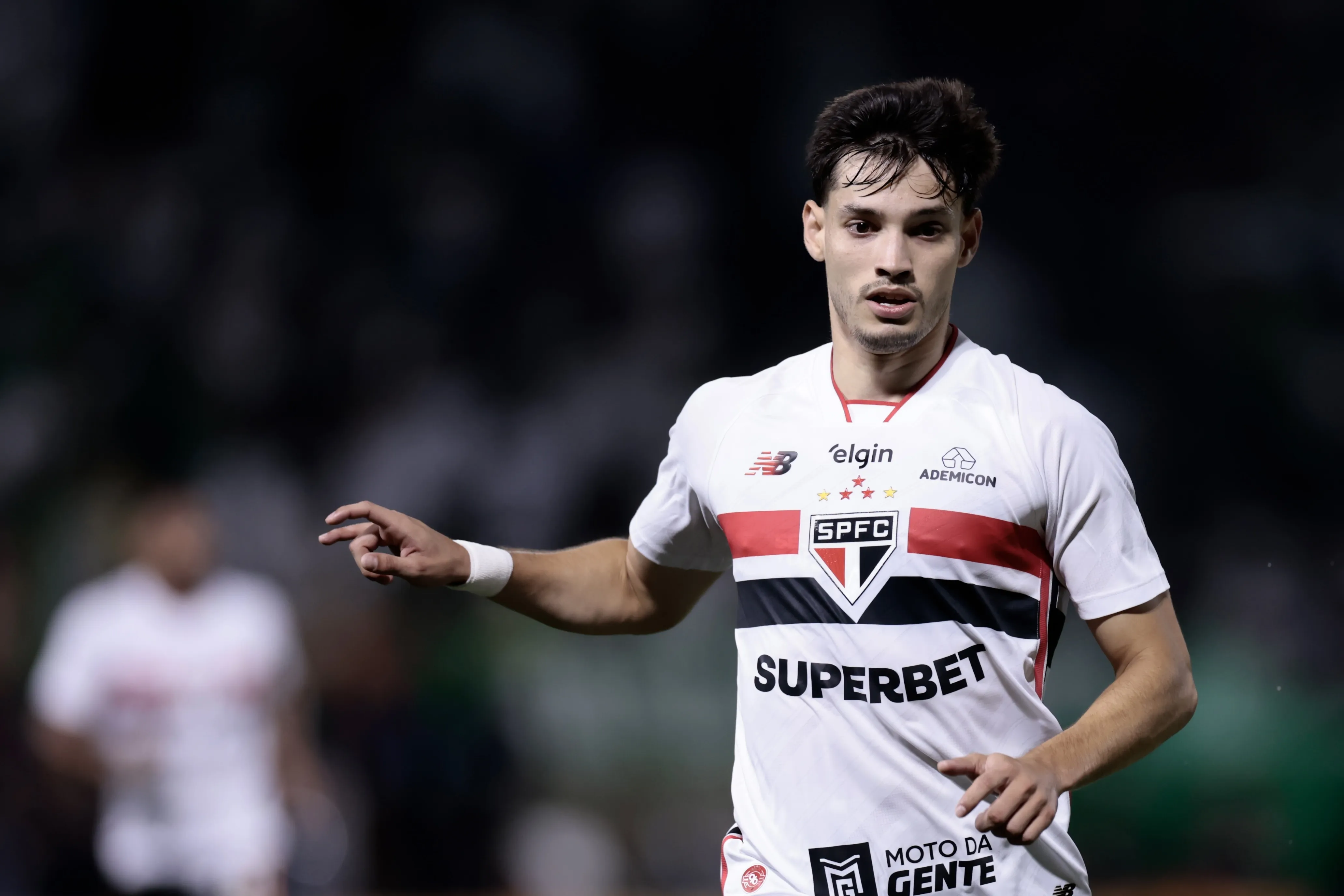 SP – BARUERI – 01/03/2026 – PAULISTA 2026, PALMEIRAS X SAO PAULO – Bobadilla jogador do Sao Paulo durante partida contra o Palmeiras no estadio Arena Barueri pelo campeonato Paulista 2026. Foto: Marcello Zambrana/AGIF