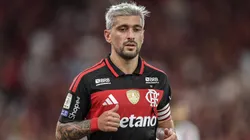 Arrascaeta jogador do Flamengo durante partida contra o Bahia. Foto: Thiago Ribeiro/AGIF