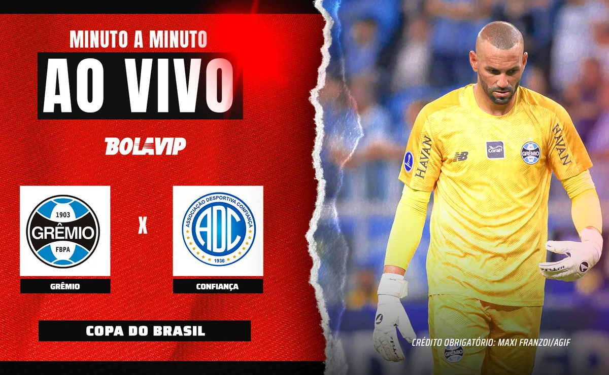 Grêmio x Confiança AO VIVO – Onde assistir jogo em tempo real pela Copa do Brasil 2026