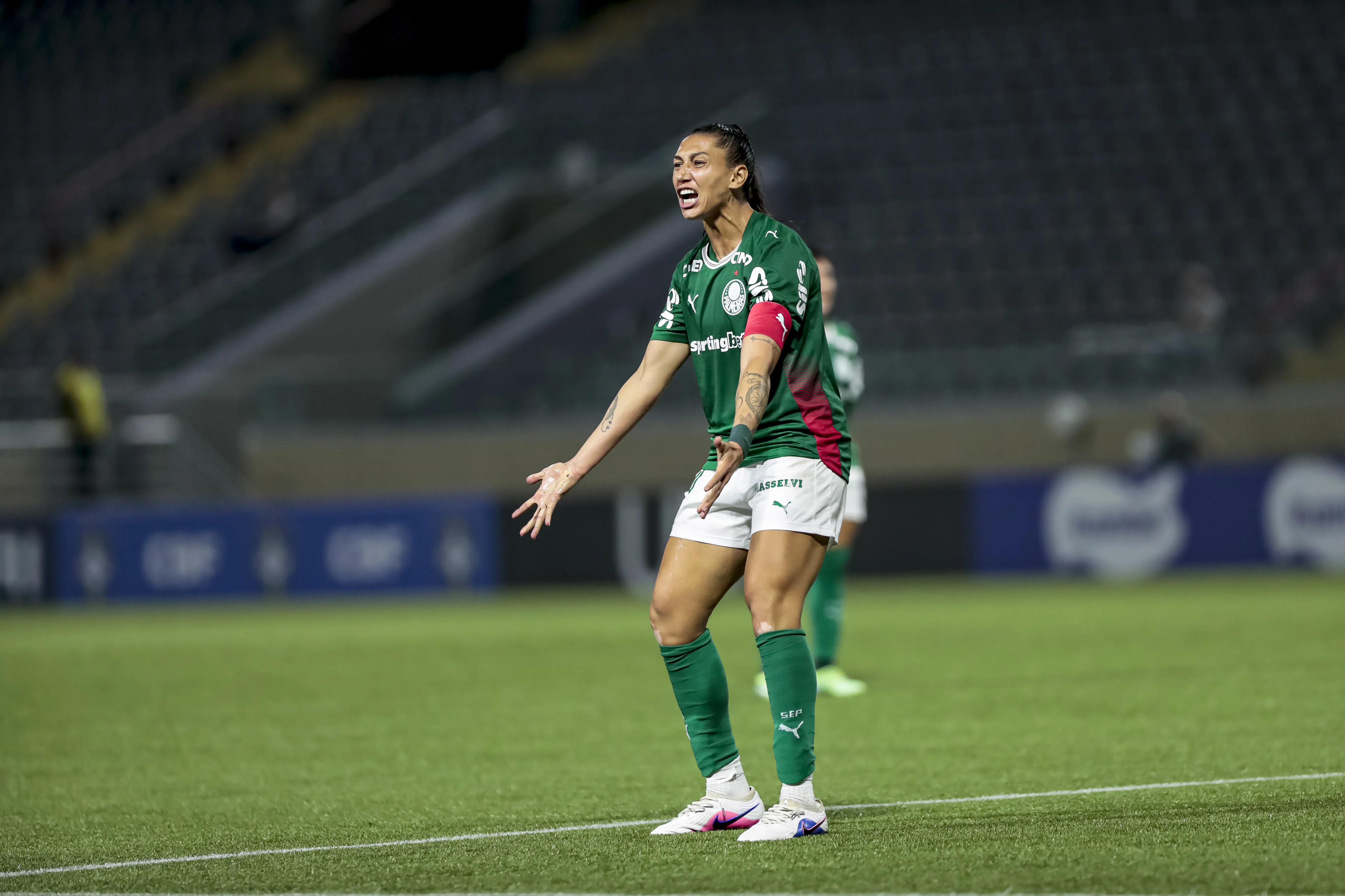 Bia Zaneratto marcou para as Palestrinas. Foto: Marco Miatelo/AGIF