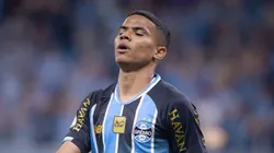 José Enamorado jogador do Grêmio lamenta durante partida contra o Confiança. Foto: Maxi Franzoi/AGIF
