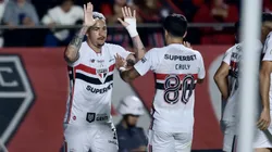 Luciano comemora o primeiro gol do São Paulo diante do Juventude Foto: Marcello Zambrana/AGIF