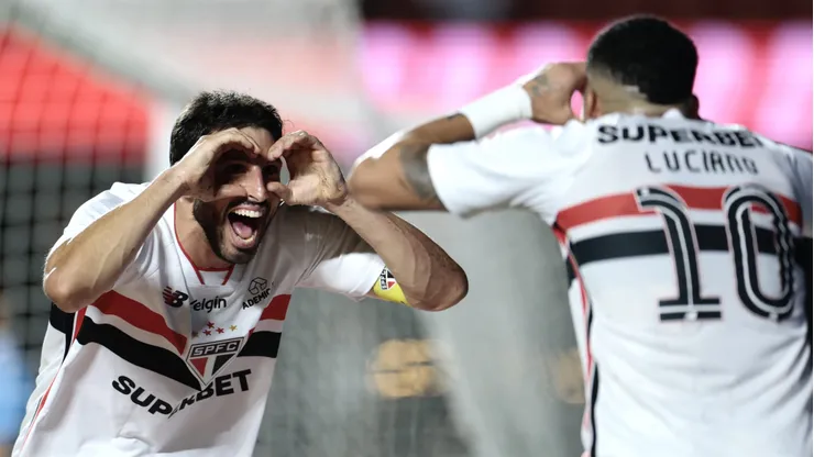 Calleri e Luciano são os artilheiros do São Paulo na temporada. Foto: Marcello Zambrana/AGIF