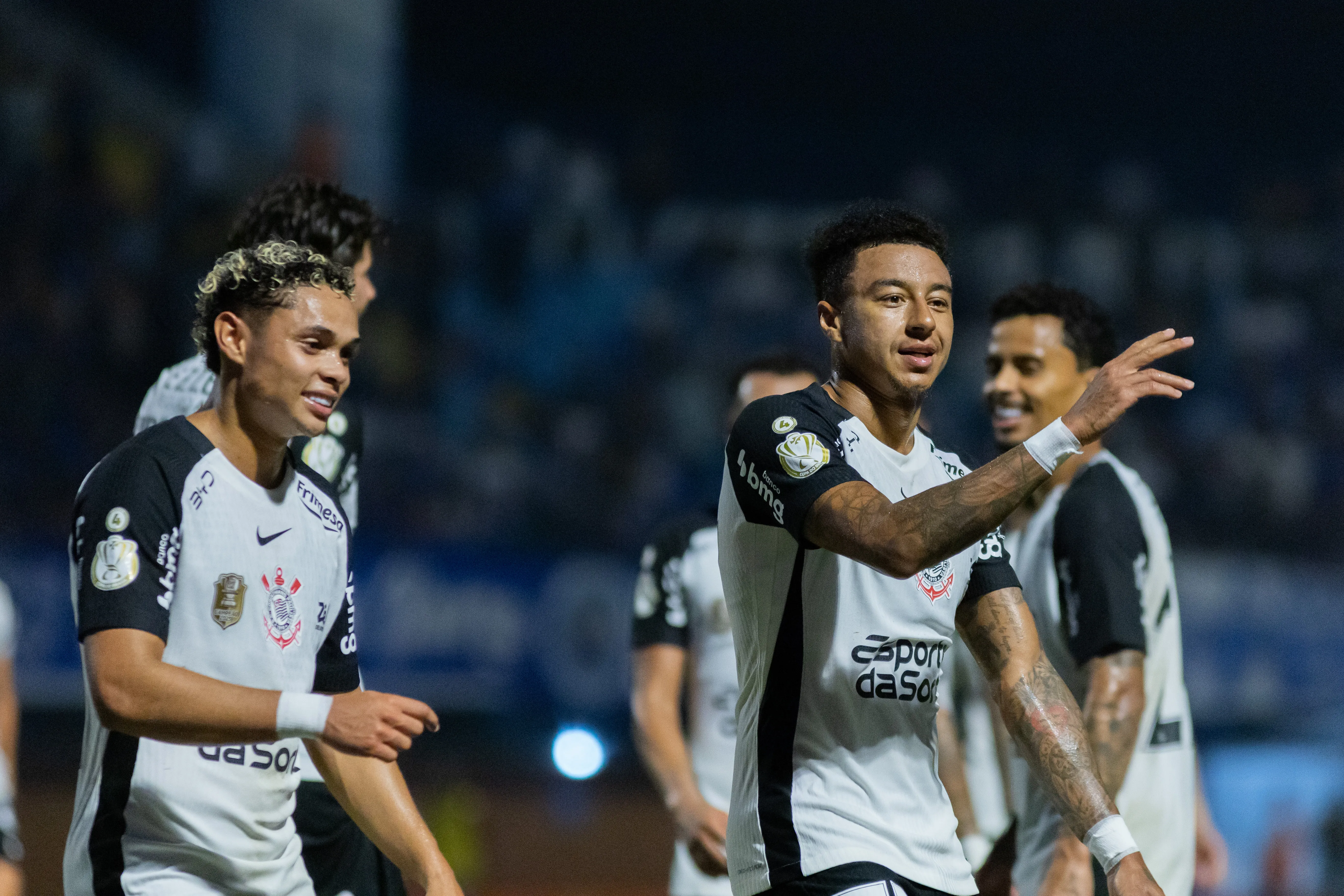 SC – FLORIANOPOLIS – 21/04/2026 – COPA DO BRASIL 2026, BARRA X CORINTHIANS – Lingard jogador do Corinthians comemora seu gol durante partida contra o Barra no estadio Ressacada pelo campeonato Copa Do Brasil 2026. Foto: Thiago Vasconcelos Dos Santos/AGIF