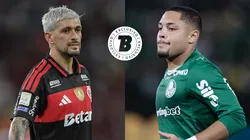 Vitor Roque e Arrascaeta lideram lista de pênaltis sofridos. Foto: Thiago Ribeiro/AGIF - Marcello Zambrana/AGIF