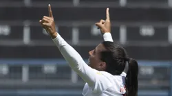 Jogadora do Bragantino comemorando. Foto: Diogo Reis/AGIF