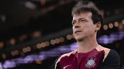 Fernando Diniz técnico do Corinthians durante partida contra o Santa Fe. Foto: Ettore Chiereguini/AGIF