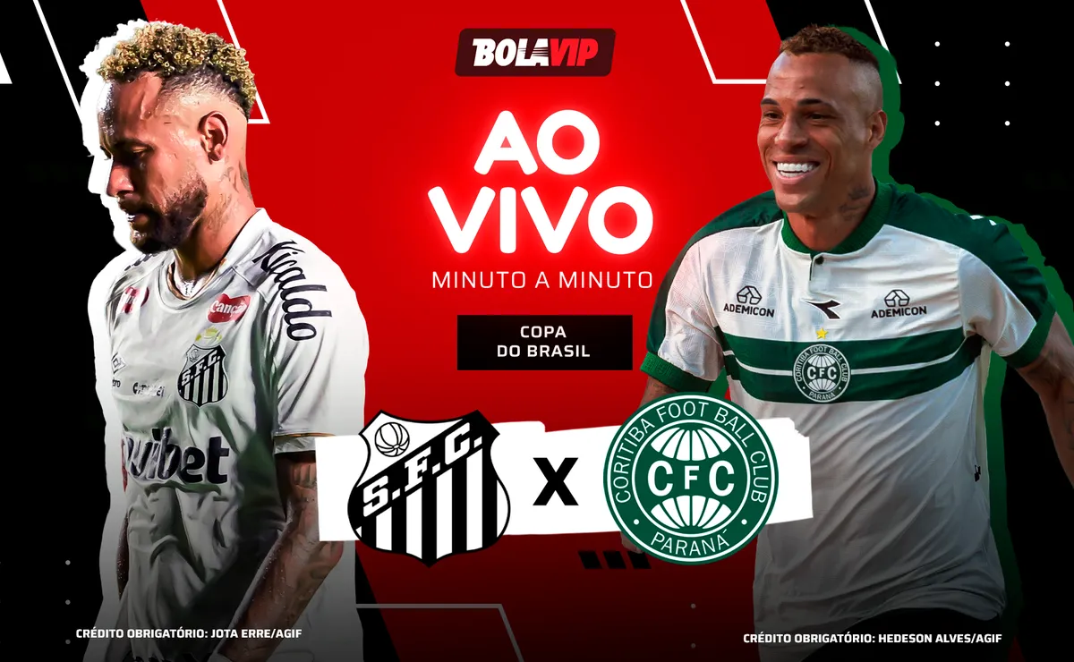 Santos x Coritiba AO VIVO – Onde assistir jogo em tempo real pela Copa do Brasil 2026
