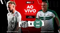 Santos x Coritiba é transmitido ao vivo pelo Bolavip Brasil. Fotos: Jota Erre e Hedeson Alves - AGIF