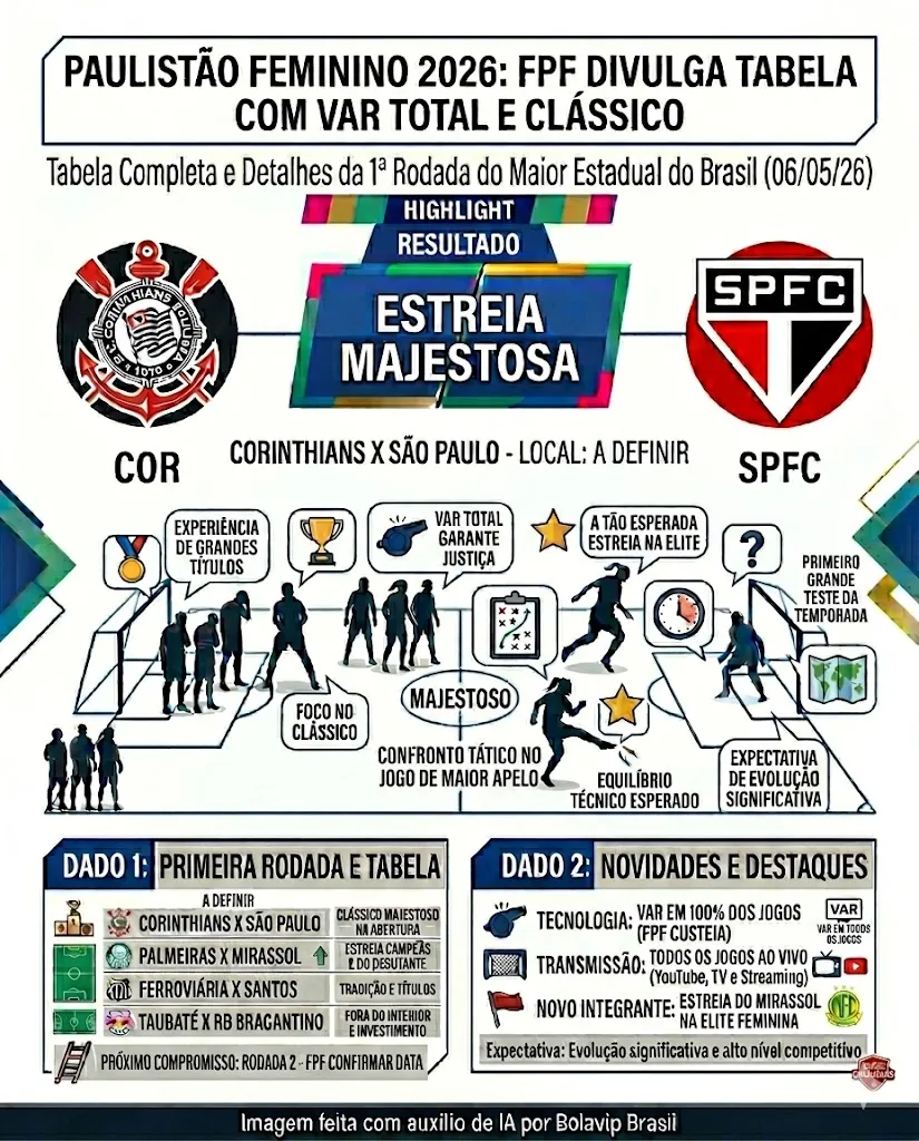 Infográfico gerado pelo Gemini AI/Bolavip Brasil