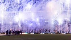 Torcida durante partida entre Barra e Corinthians no estádio Ressacada. Foto: Thiago Vasconcelos Dos Santos/AGIF