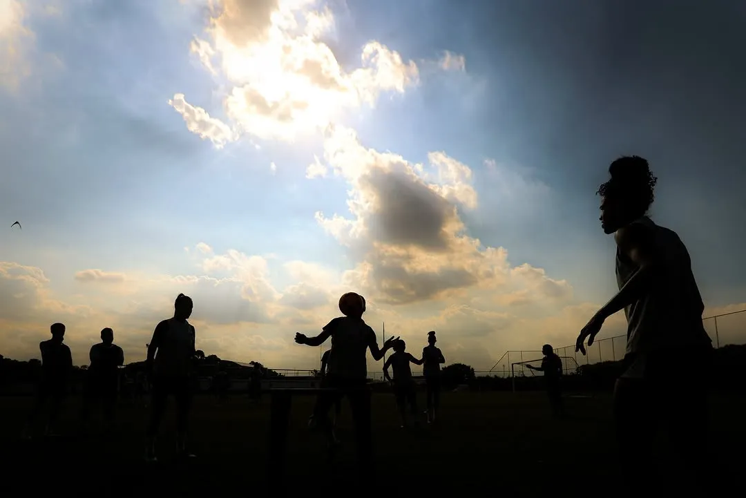 Treino das Meninas da Colina. Foto: João Gabriel Alves/Vasco