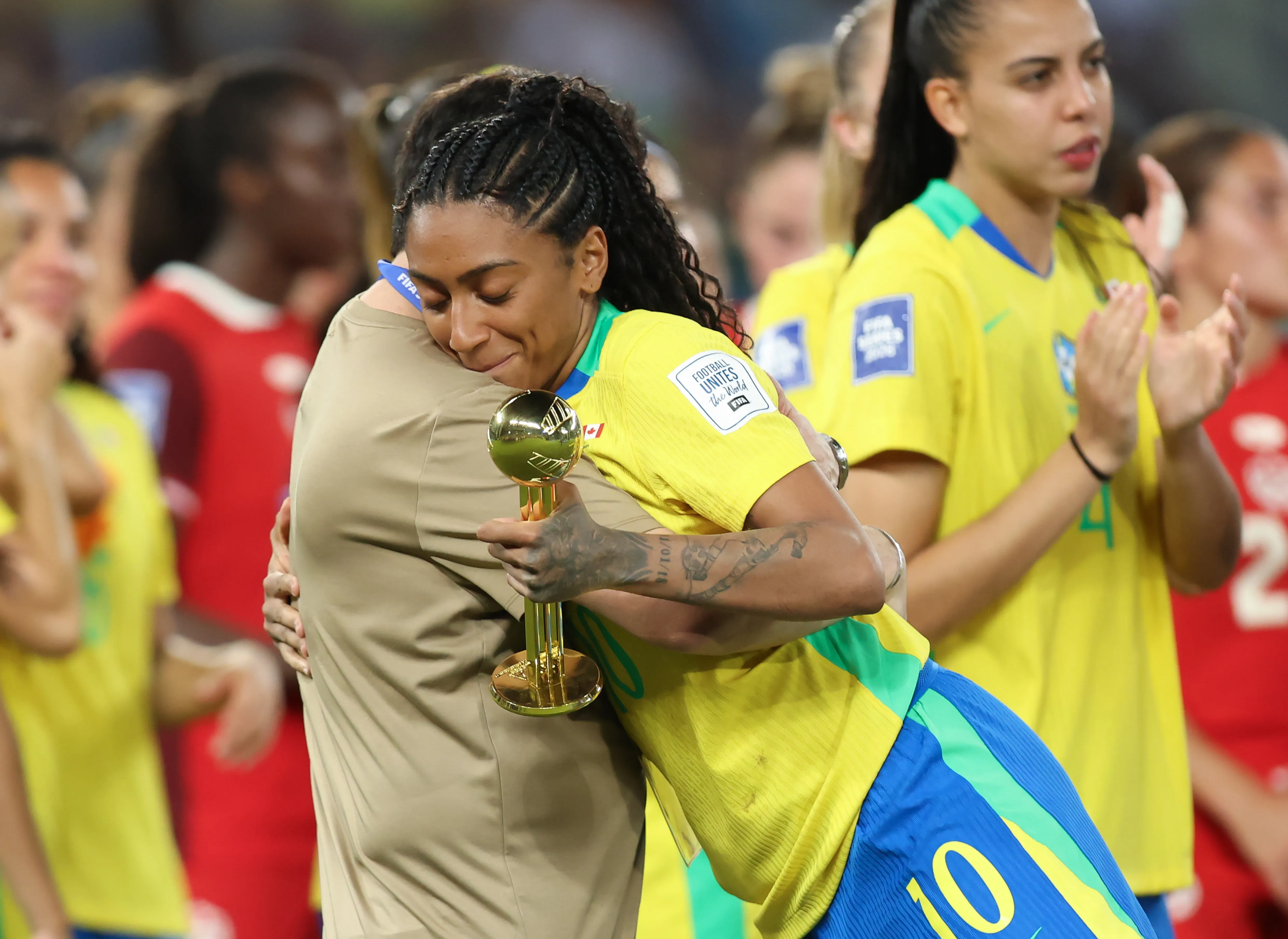 Arthur e Kerolin. Foto: Lívia Villas Boas/CBF