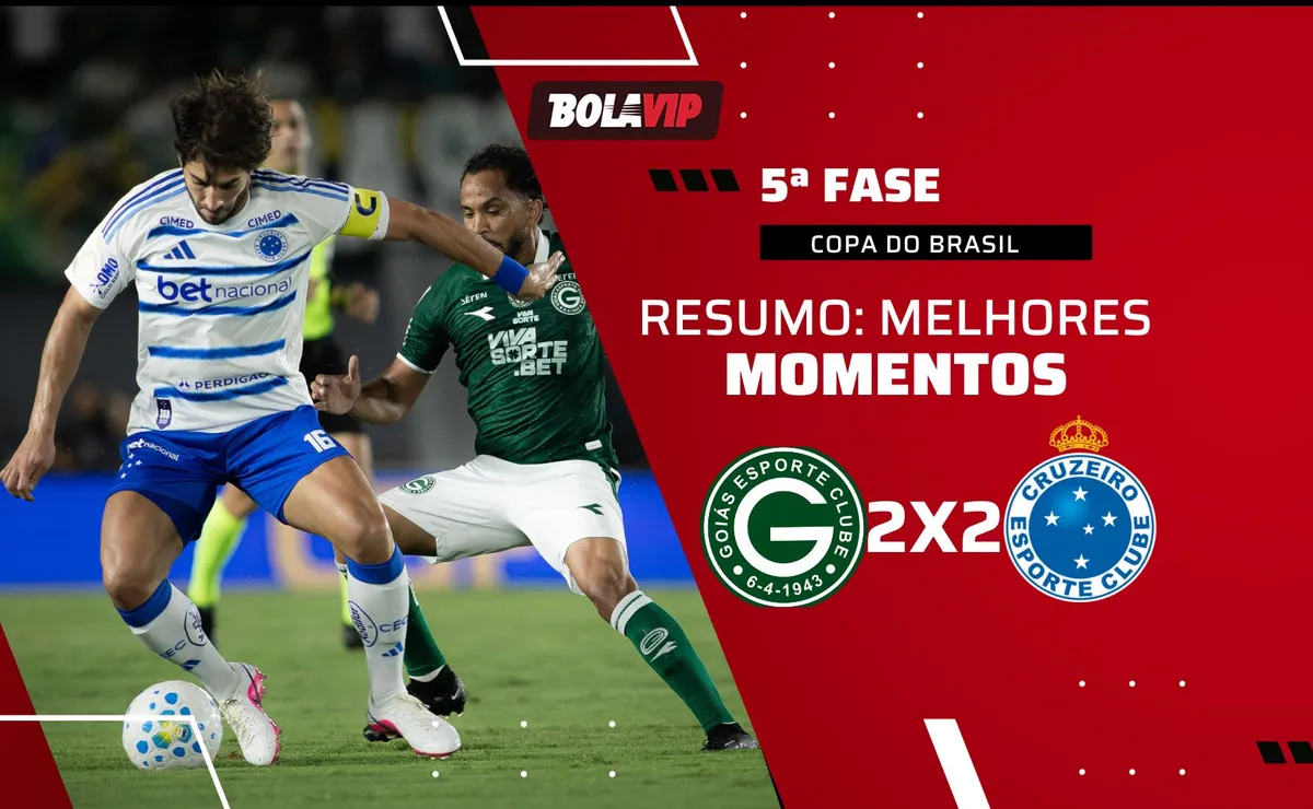 Goiás x Cruzeiro AO VIVO – 2 x 2 – Esli Garcia empata a partida nos acréscimos pela Copa do Brasil