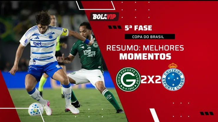 Jonathan Jesus e Arroyo marcam, mas Cruzeiro sofre empate no fim diante do Goiás