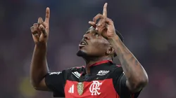 Evertton Araujo, jogador do Flamengo, comemora seu gol durante partida contra o Vitoria no estadio Maracana pelo campeonato Copa Do Brasil 2026. Foto: Thiago Ribeiro/AGIF
