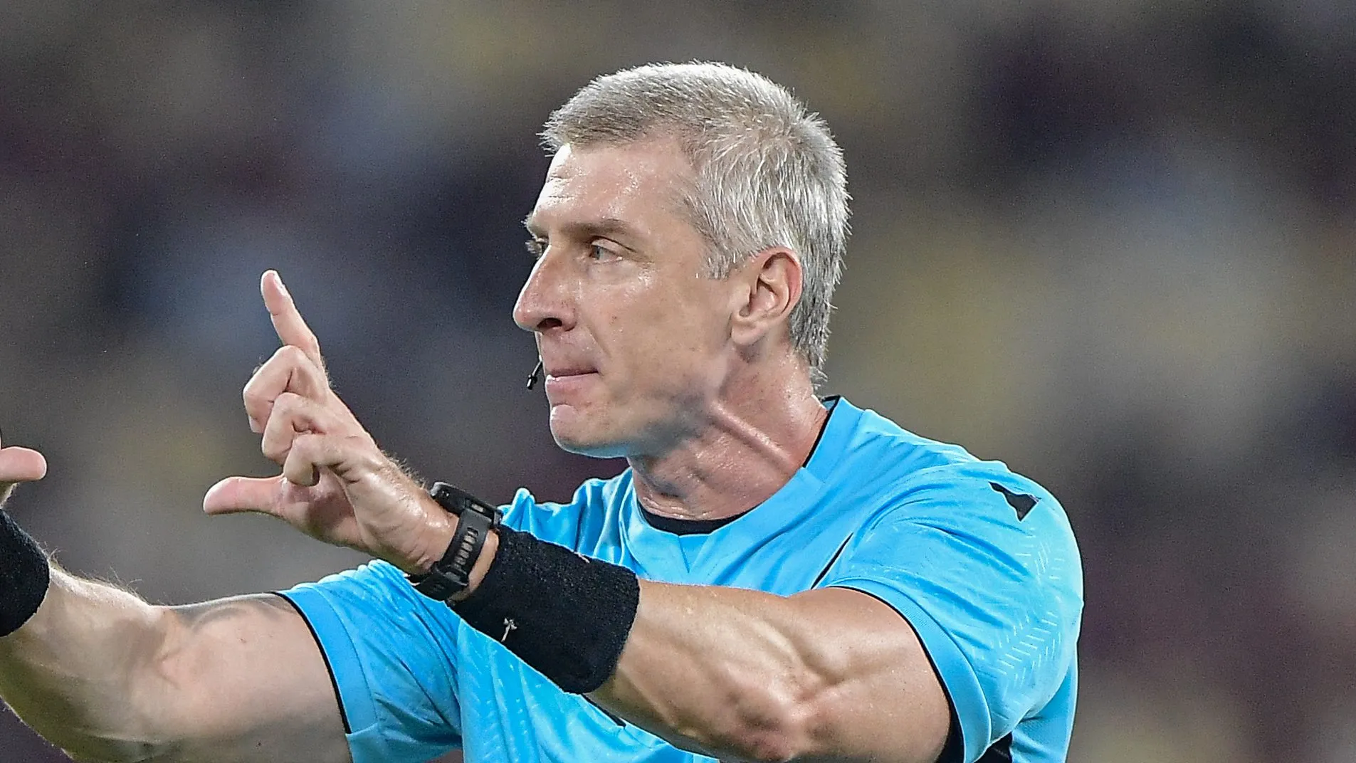 Daronco, árbitro. Foto: Thiago Ribeiro/AGIF