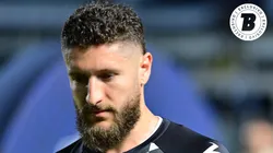 Zé Rafael jogador do Santos durante aquecimento antes da partida contra o Remo no estádio Vila Belmiro pelo campeonato Brasileiro A 2026.