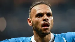 Martin Braithwaite em campo pelo Grêmio.