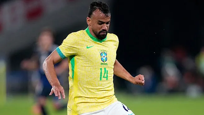Fabrício Bruno pela Seleção. Foto: Toru Hanai/Getty Images