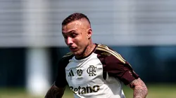 Cebolinha durante treino no Ninho do Urugu. Foto: Gilvan de Souza/Flamengo.
