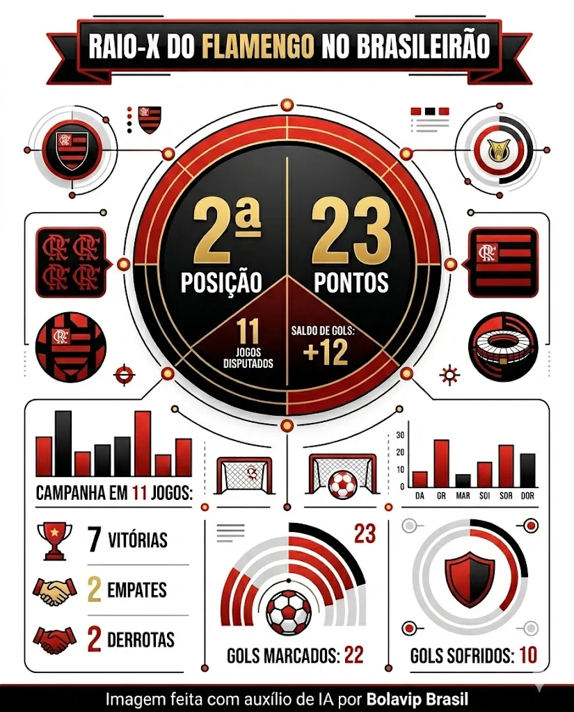Infográfico - Foto: gerada com auxílio de IA pelo Bolavip Brasil.