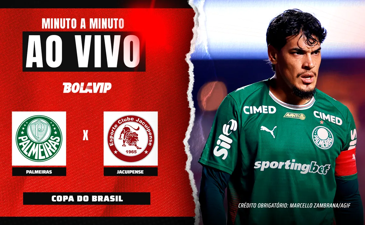 Palmeiras x Jacuipense AO VIVO – Onde assistir jogo em tempo real pela Copa do Brasil