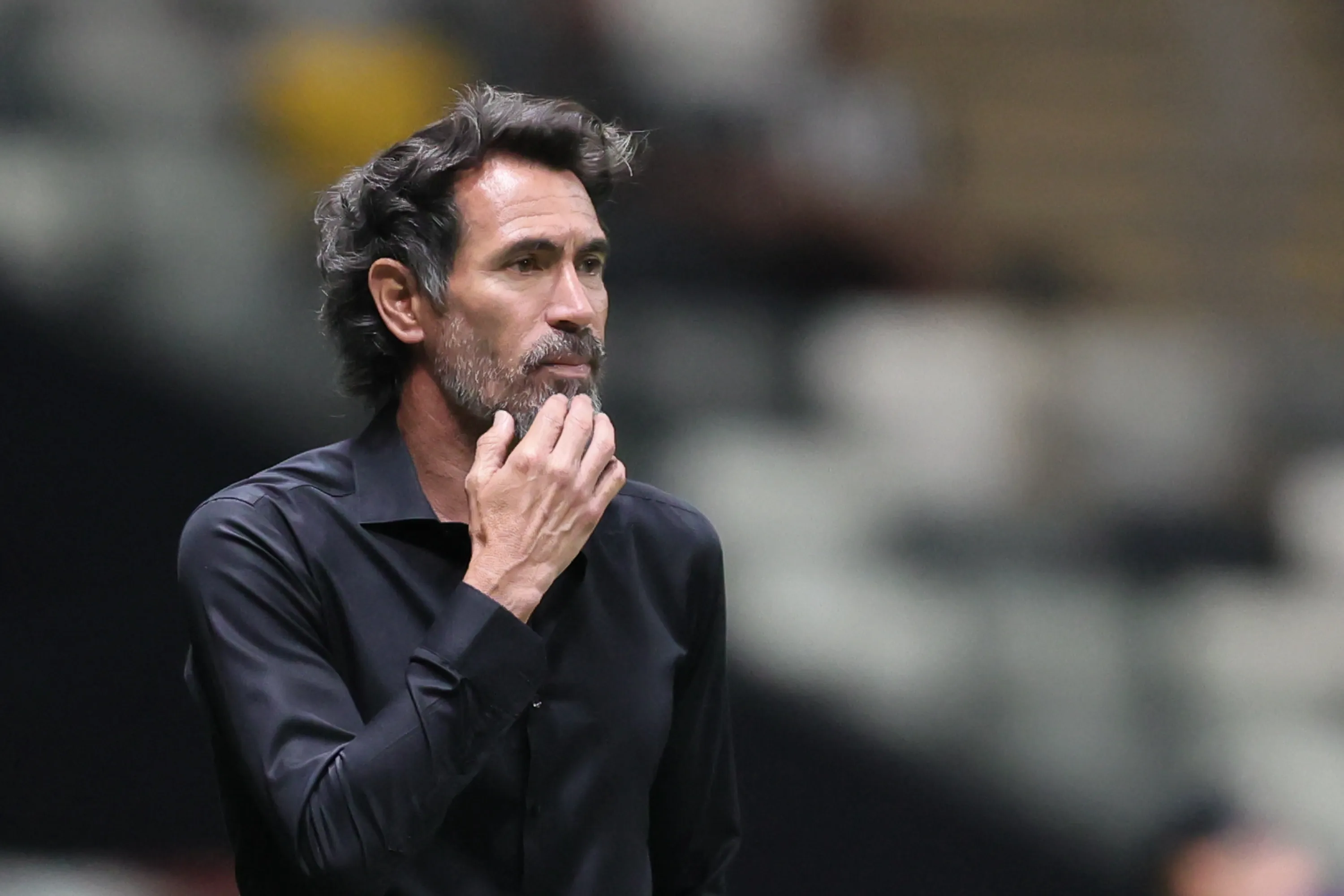 MG – BELO HORIZONTE – 23/04/2026 – COPA DO BRASIL 2026, ATLETICO X CEARA – Eduardo Dominguez tecnico do Atletico durante partida contra o Ceara no estadio Arena MRV pelo campeonato Copa Do Brasil 2026. Foto: Gilson Lobo/AGIF