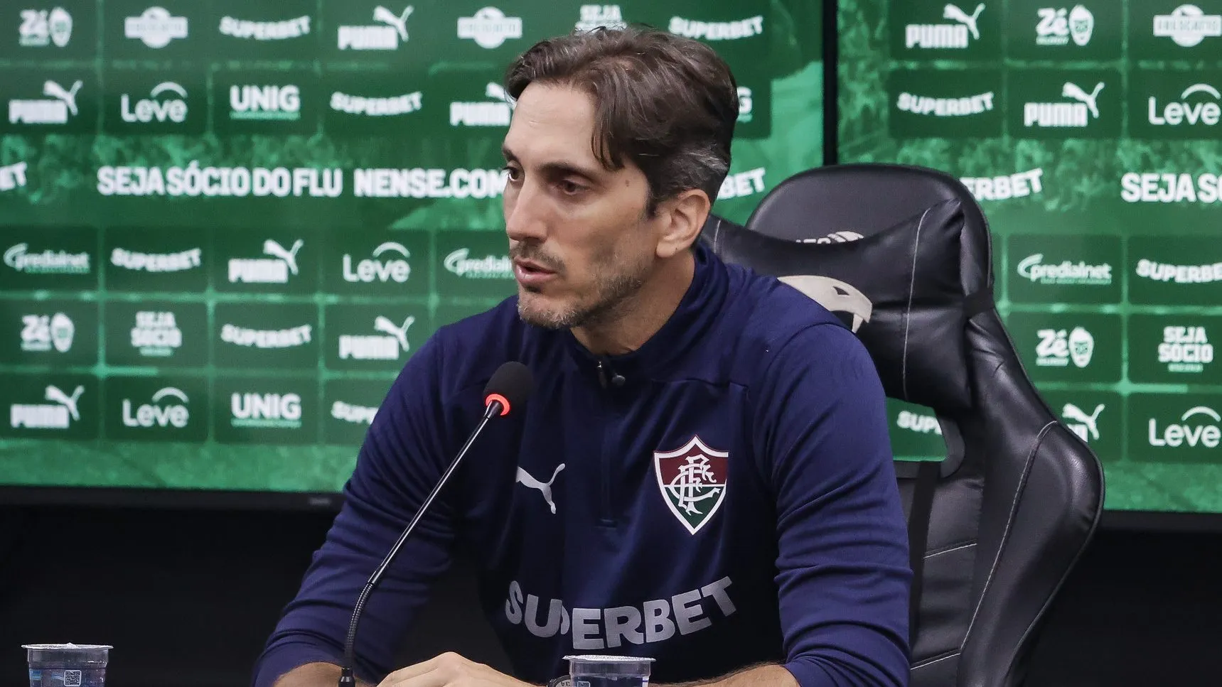 Zubeldía abordou situação de Martinelli – FOTO: MARCELO GONÇALVES / FLUMINENSE F.C.