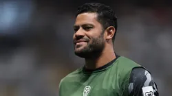 Hulk jogador do Atletico durante aquecimento antes da partida contra o Juventude no estadio Arena MRV pelo campeonato Copa Sul-Americana 2026.