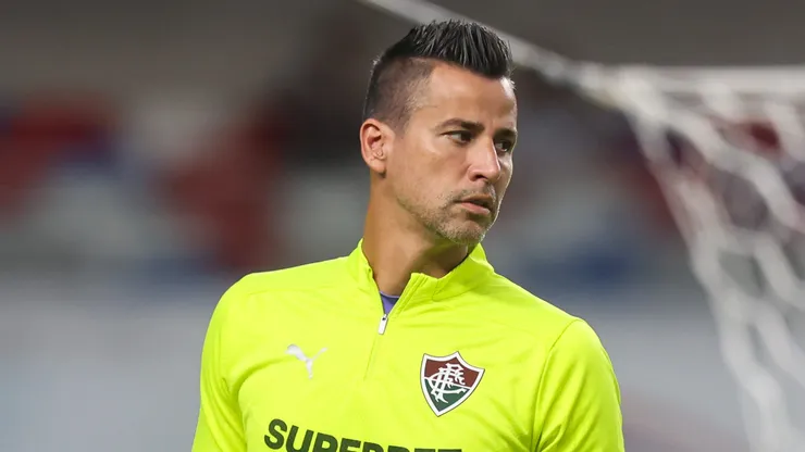 Fabio jogador do Fluminense durante partida contra o Remo no estadio Mangueirao pelo campeonato Brasileiro A 2025.