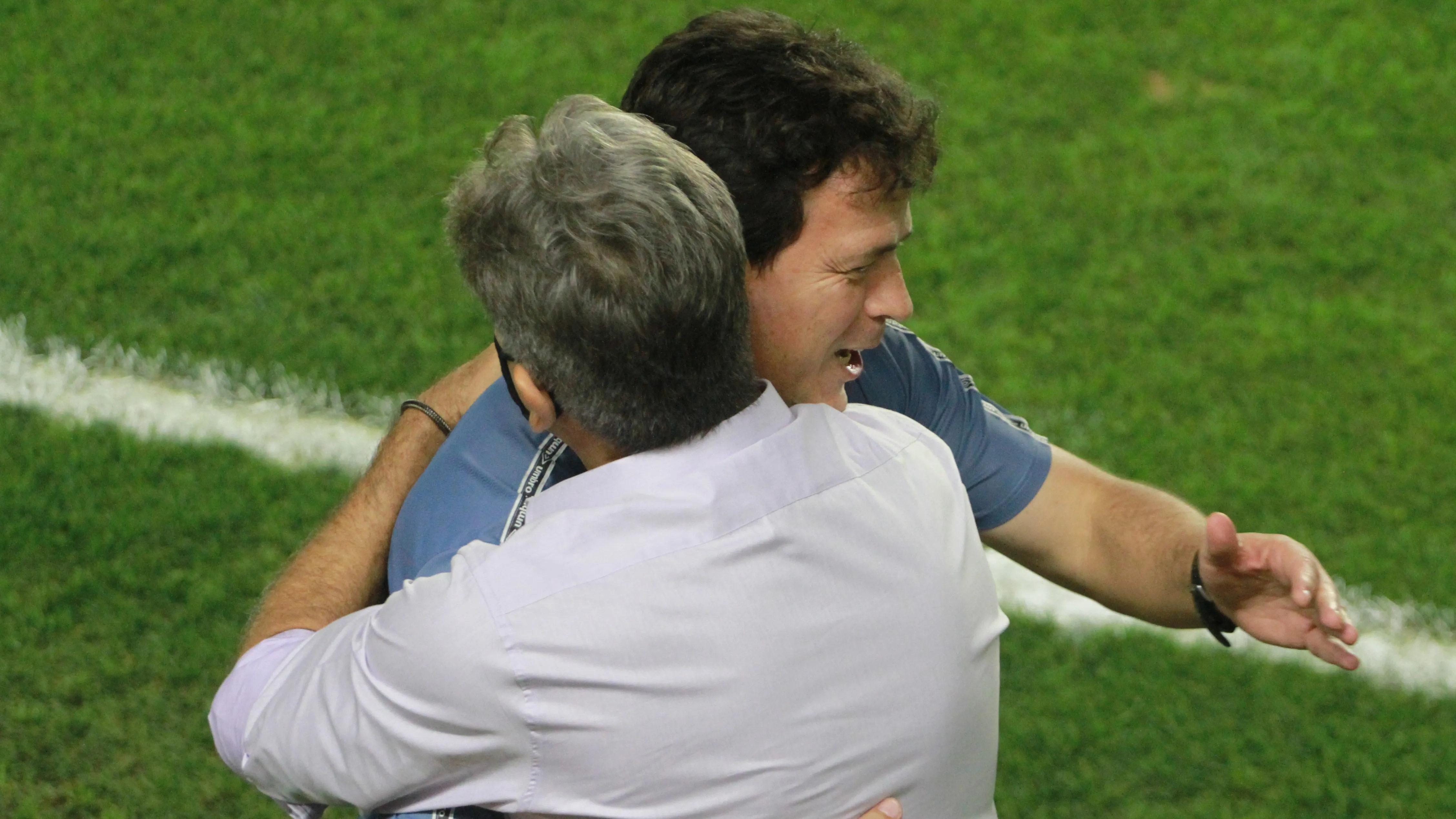 Diniz e Renato pelo Brasileirão de 2021. Foto: Fernanda Luz/AGIF