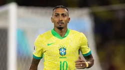 Raphinha na Seleção Brasileira. Foto: Ruano Carneiro/Getty Images