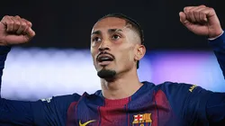 Raphinha pelo Barcelona. Foto: Eric Alonso/Getty Images