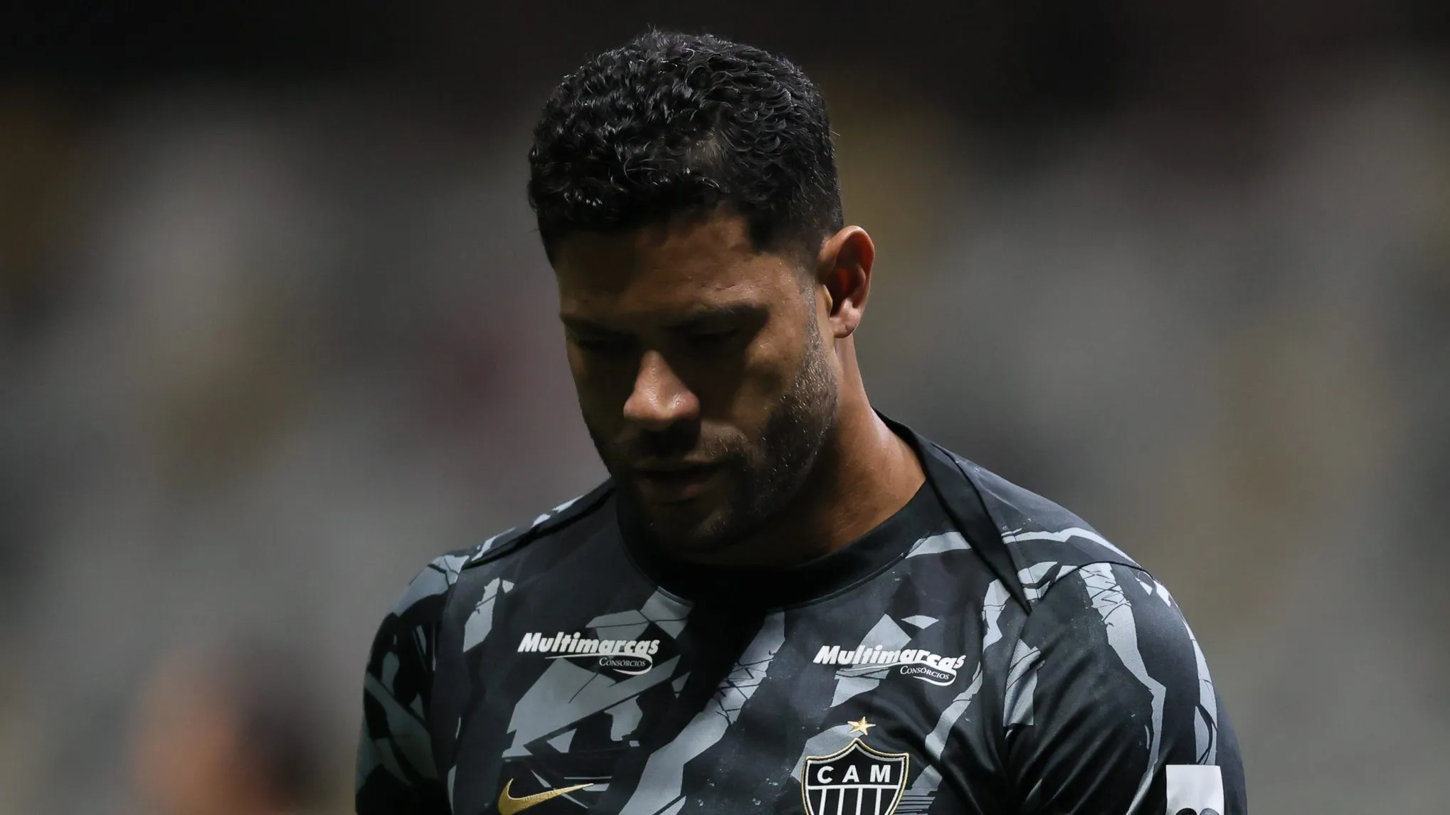 Hulk jogador do Atletico durante aquecimento antes da partida contra o Ceara no estadio Arena MRV pelo campeonato Copa Do Brasil 2026. Foto: Gilson Lobo/AGIF